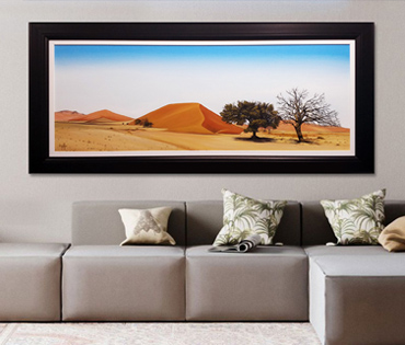 A Nicky van Rensburg painting of a desert