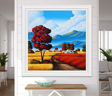 A Nicky van Rensburg painting of a landscape