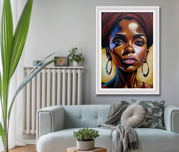 A Nicky van Rensburg painting of an african face